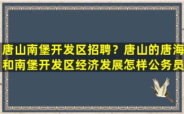 唐山南堡开发区招聘？唐山的唐海和南堡开发区经济发展怎样公务员收入如何